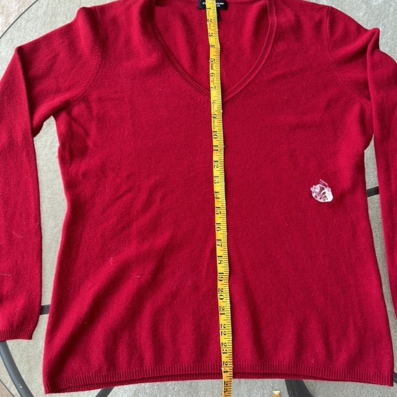 Lord and Taylor Red Cashmere Sweater XL - Picture 5 of 5